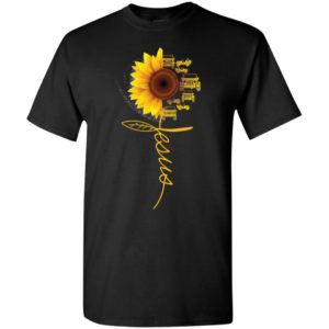 Sunflower jeep and a whole jesus love cool faith gift for christian t-shirt