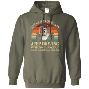 Weekend forecast jeep driving funny jeep lady vintage gift mother’s day hoodie